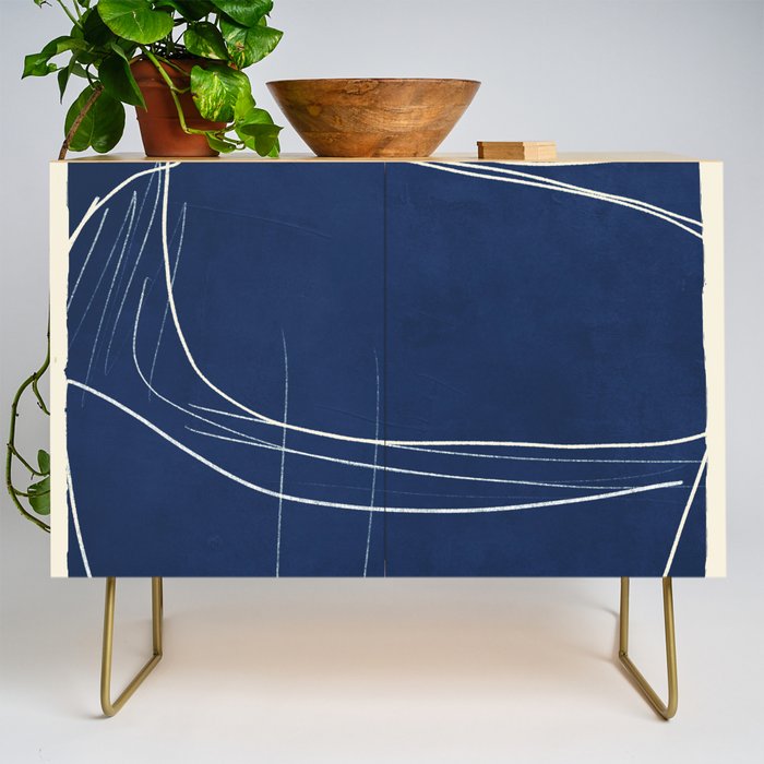 Minimal Abstract Line Art 15 Credenza Gallery Image 1