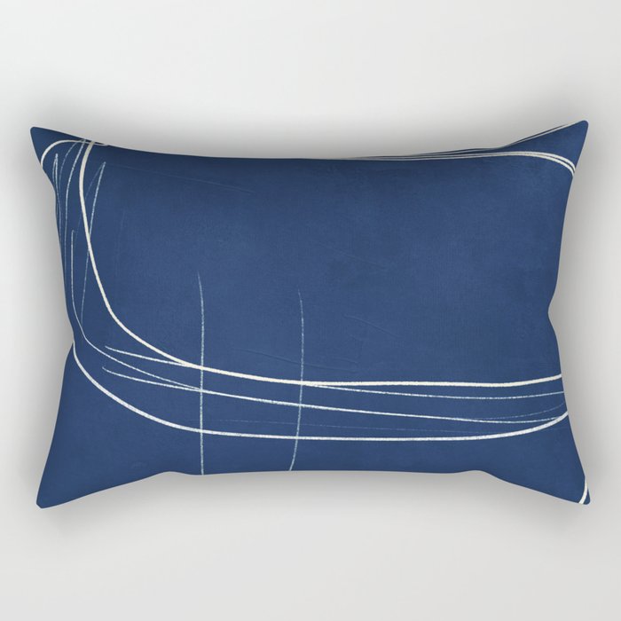 Minimal Abstract Line Art 15 Rectangular Pillow Gallery Image 2
