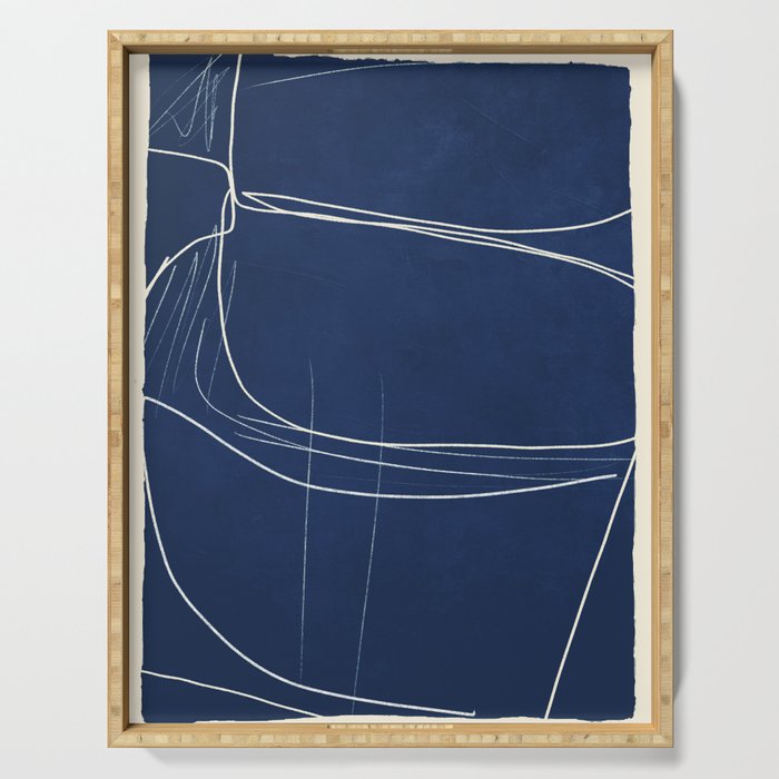 Minimal Abstract Line Art 15 Serving Tray Gallery Image 1