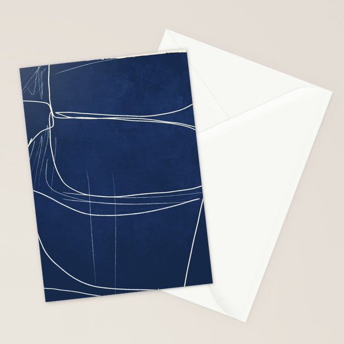 Minimal Abstract Line Art 15 Stationery Card Gallery Image 2