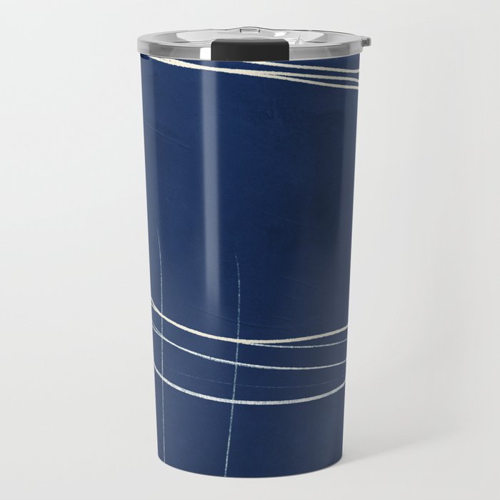 Minimal Abstract Line Art 15 Travel Mug Gallery Image 1