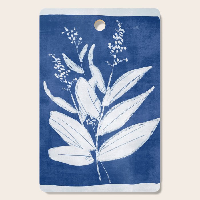minimal plant 24/Blue Cutting Board Gallery Image 1