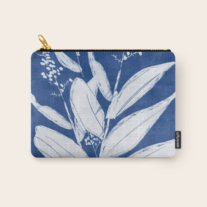 minimal plant 24/Blue Carry All Pouch Gallery Image 1