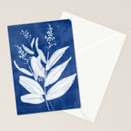 minimal plant 24/Blue Stationery Card Gallery Image 2
