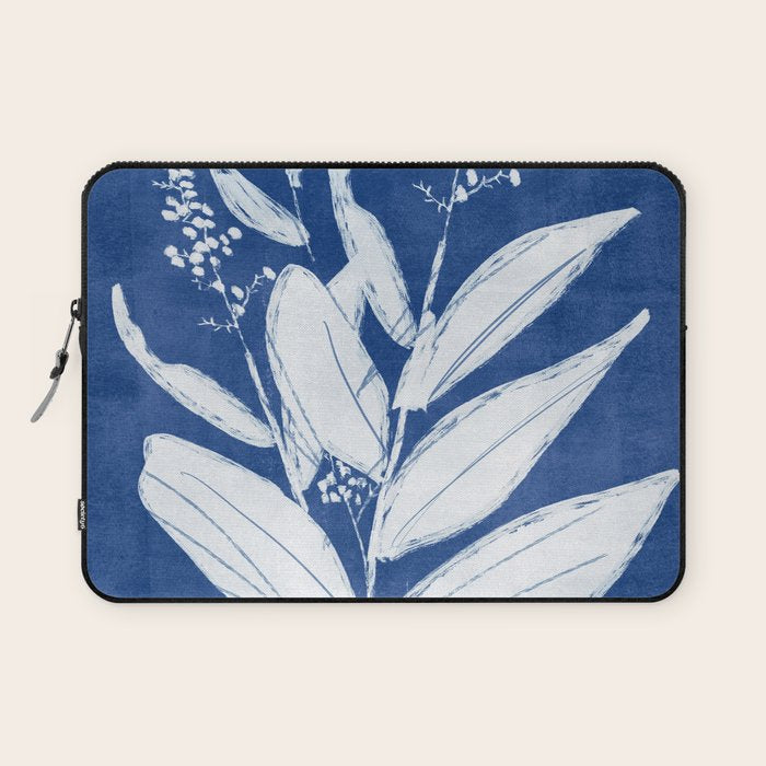 minimal plant 24/Blue Laptop Sleeve Gallery Image 1