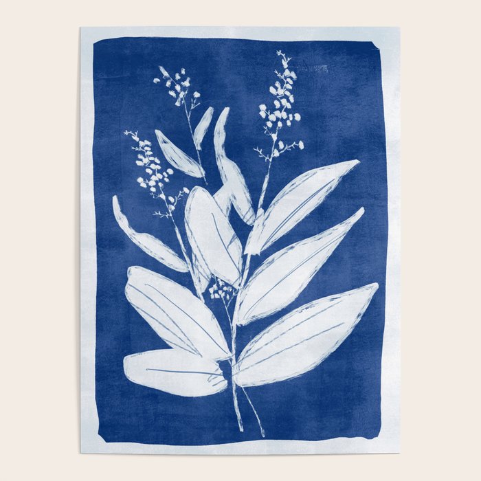 minimal plant 24/Blue Poster Gallery Image 4