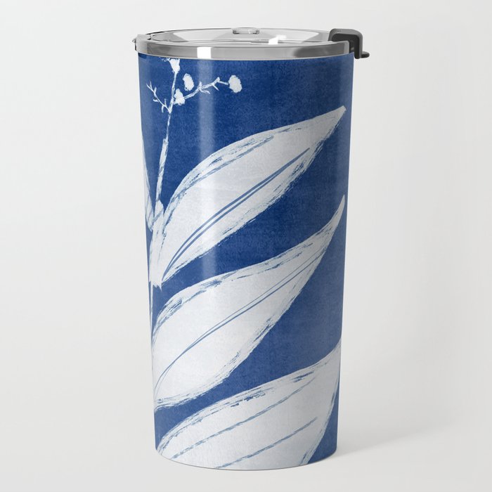 minimal plant 24/Blue Travel Mug Gallery Image 2