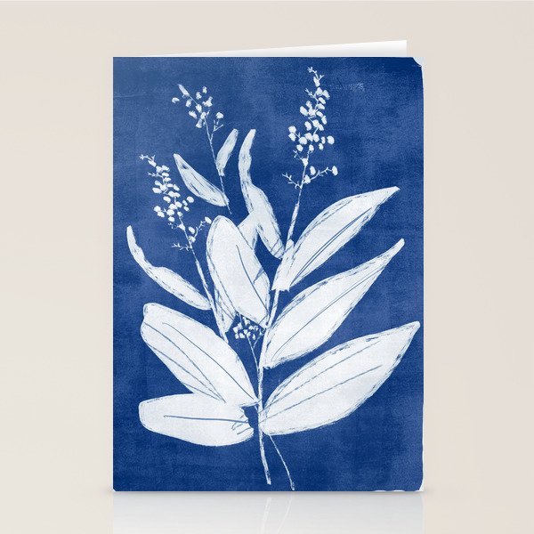 minimal plant 24/Blue Stationery Card Gallery Image 1