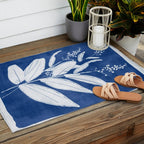 minimal plant 24/Blue Outdoor Rug Gallery Image 2