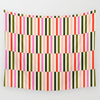 Holly Jolly Stripes Wall Tapestry Gallery Image 4