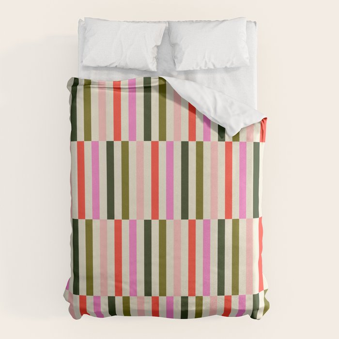 Holly Jolly Stripes Duvet Cover Gallery Image 6