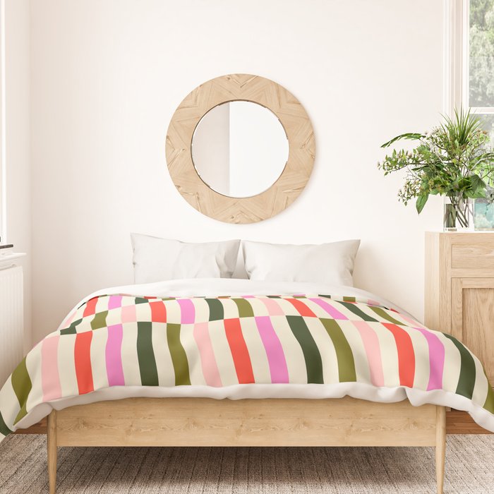 Holly Jolly Stripes Duvet Cover Gallery Image 3