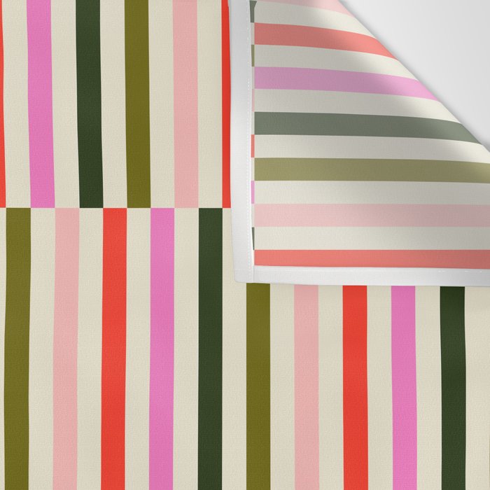 Holly Jolly Stripes Wall Tapestry Gallery Image 3