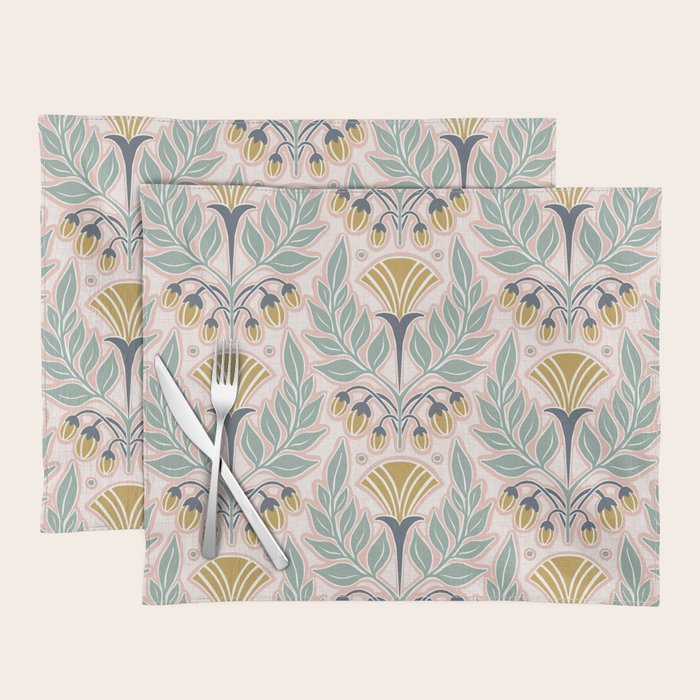 La Floraison - Blush Pink Placemat Gallery Image 1
