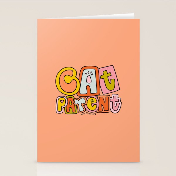 Cat Parent Stationery Card Gallery Image 2
