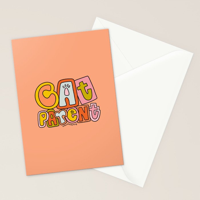 Cat Parent Stationery Card Gallery Image 2