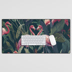Tropical Flamingos Desk Mat Gallery Image 1