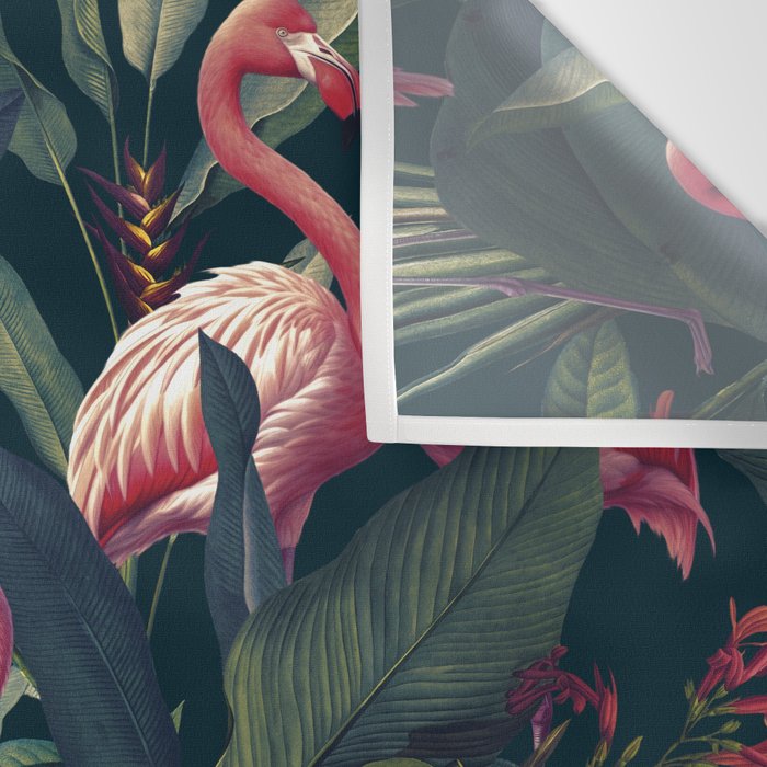 Tropical Flamingos Wall Tapestry Gallery Image 3