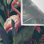Tropical Flamingos Wall Tapestry Gallery Image 3