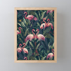 Tropical Flamingos Mini Art Print Gallery Image 1