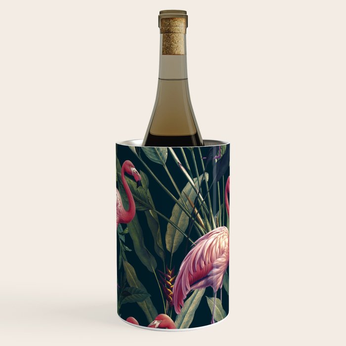 Tropical Flamingos Wine Chiller Gallery Image 2