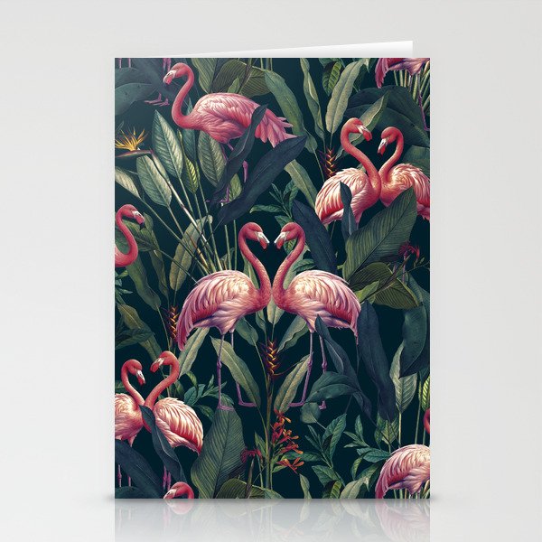 Tropical Flamingos Stationery Card Gallery Image 2