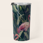 Tropical Flamingos Travel Mug Gallery Image 3
