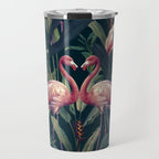 Tropical Flamingos Travel Mug Gallery Image 1