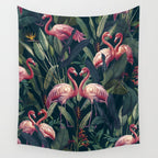 Tropical Flamingos Wall Tapestry Gallery Image 4