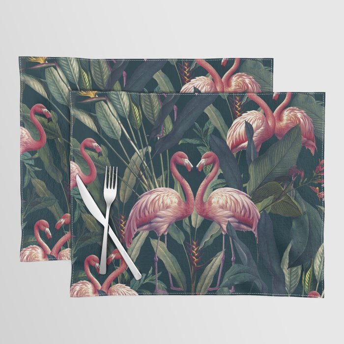 Tropical Flamingos Placemat Gallery Image 1