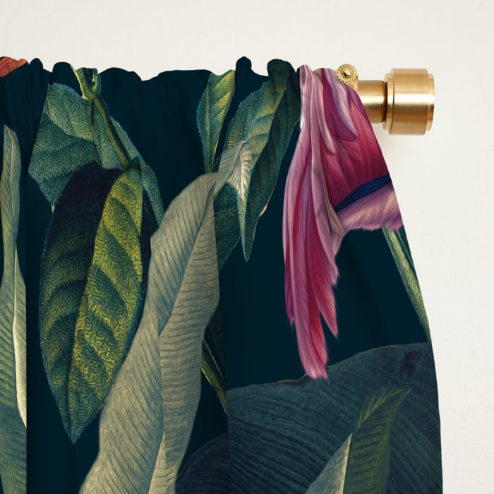 Tropical Flamingos Window Curtain Gallery Image 2