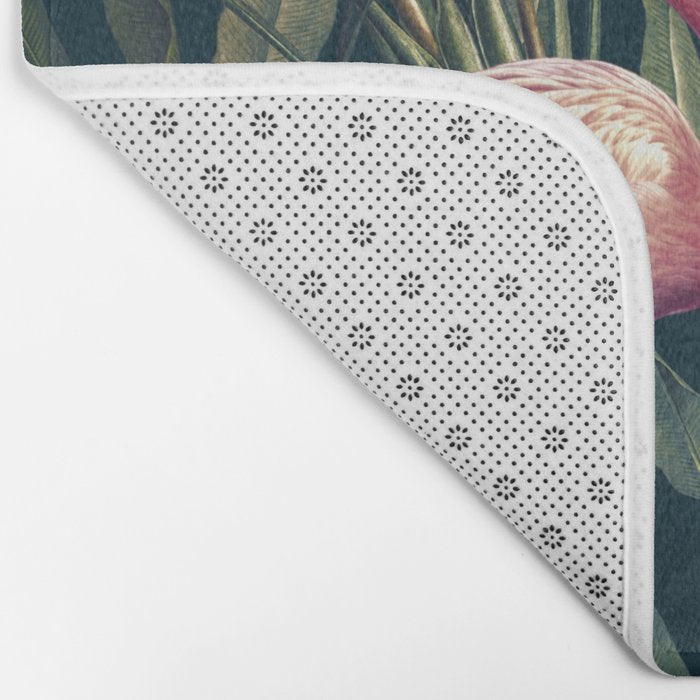 Tropical Flamingos Bath Mat Gallery Image 2
