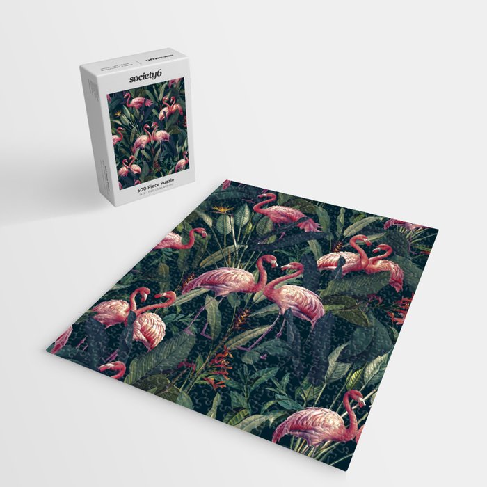 Tropical Flamingos Jigsaw Puzzle Gallery Image 2