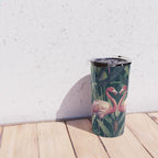 Tropical Flamingos Travel Mug Gallery Image 4