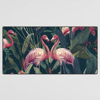 Tropical Flamingos Desk Mat Gallery Image 3