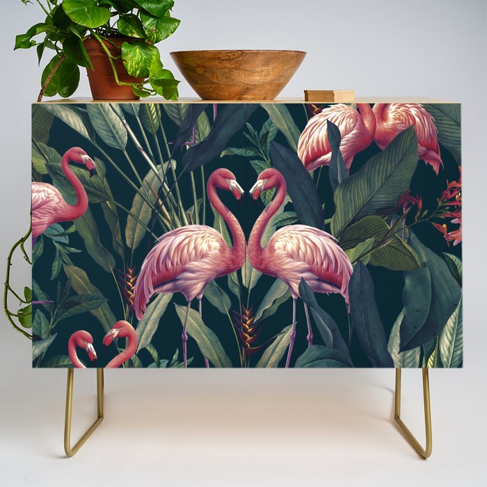 Tropical Flamingos Credenza Gallery Image 1