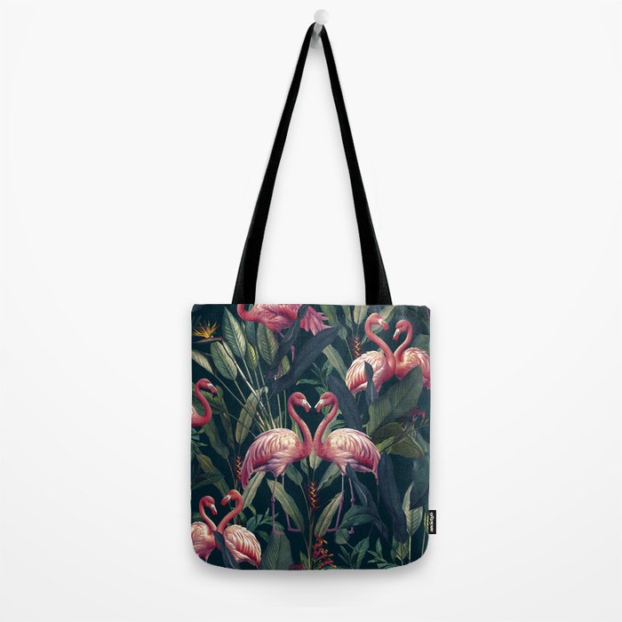 Tropical Flamingos Tote Bag Gallery Image 2