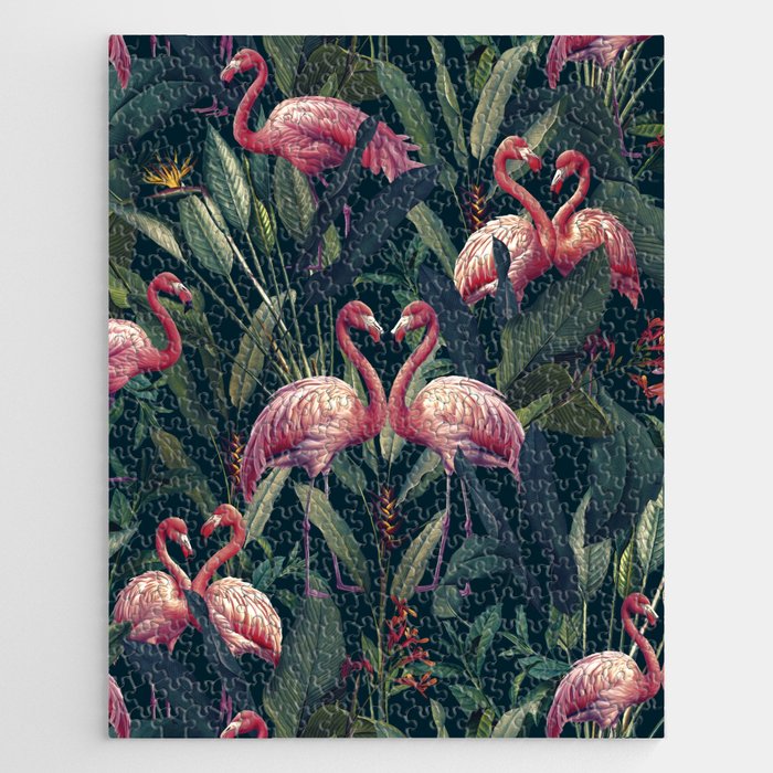 Tropical Flamingos Jigsaw Puzzle Gallery Image 1