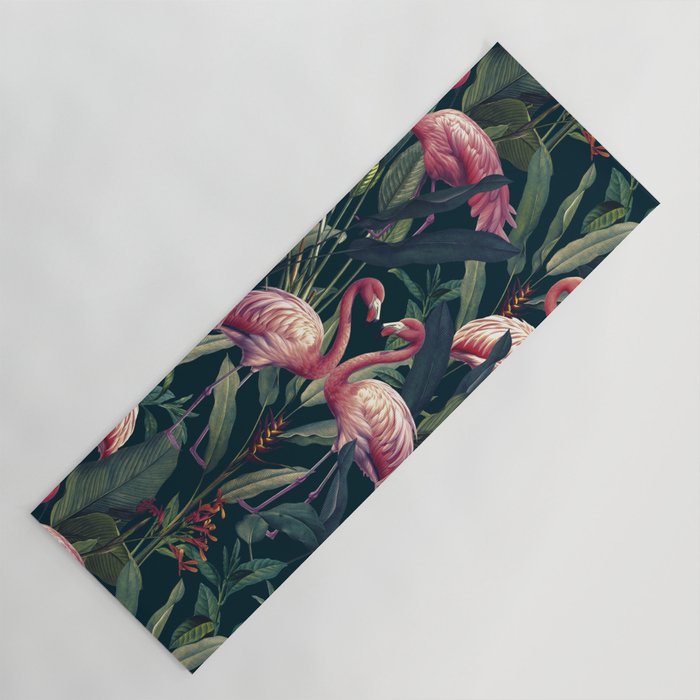 Tropical Flamingos Yoga Mat Gallery Image 1