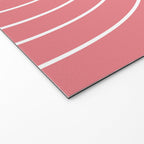 Minimal Arch XXIX Coral Pink Modern Geometric Lines Welcome Mat Gallery Image 2