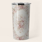Antique French Aubusson Rose Sage Floral Travel Mug Gallery Image 1