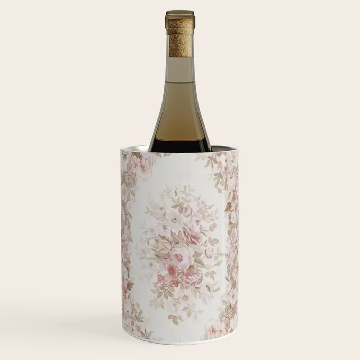 Antique French Aubusson Rose Sage Floral Wine Chiller Gallery Image 1