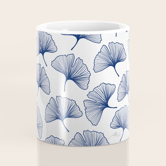 Ginkgo Leafs Pattern_42 Coffee Mug Gallery Image 4