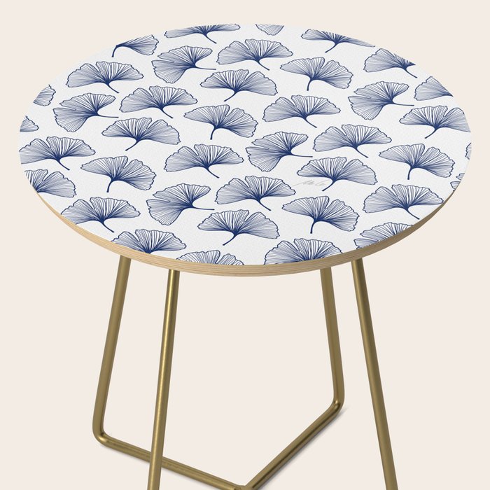 Ginkgo Leafs Pattern_42 Side Table Gallery Image 2