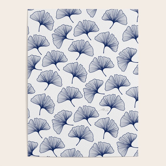 Ginkgo Leafs Pattern_42 Poster Gallery Image 4