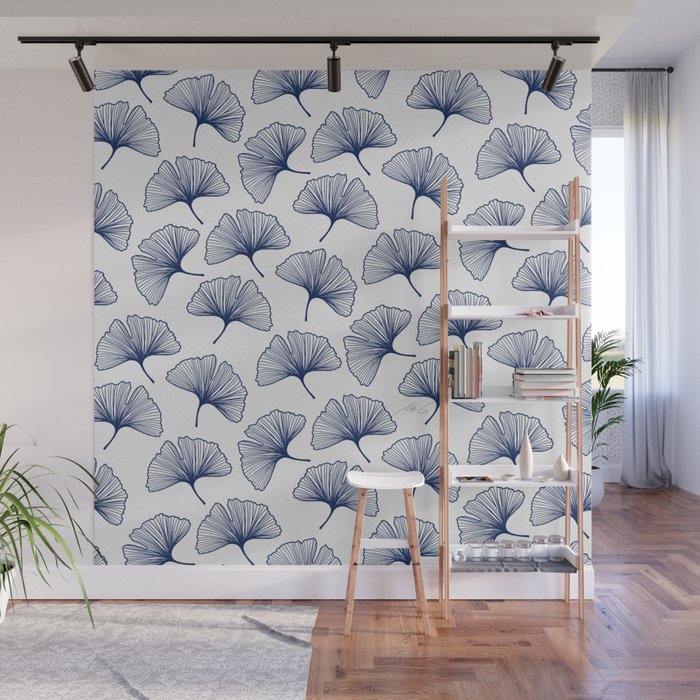 Ginkgo Leafs Pattern_42 Wall Mural Gallery Image 1