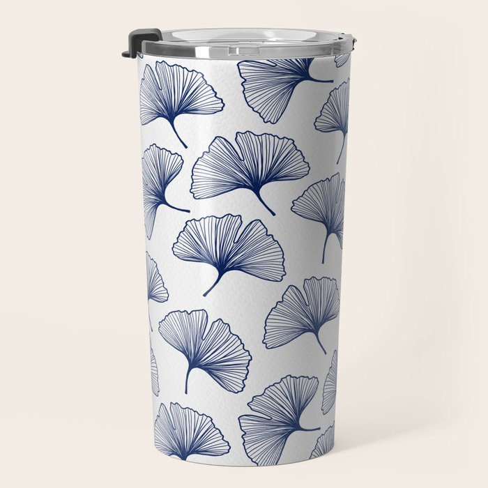 Ginkgo Leafs Pattern_42 Travel Mug Gallery Image 3