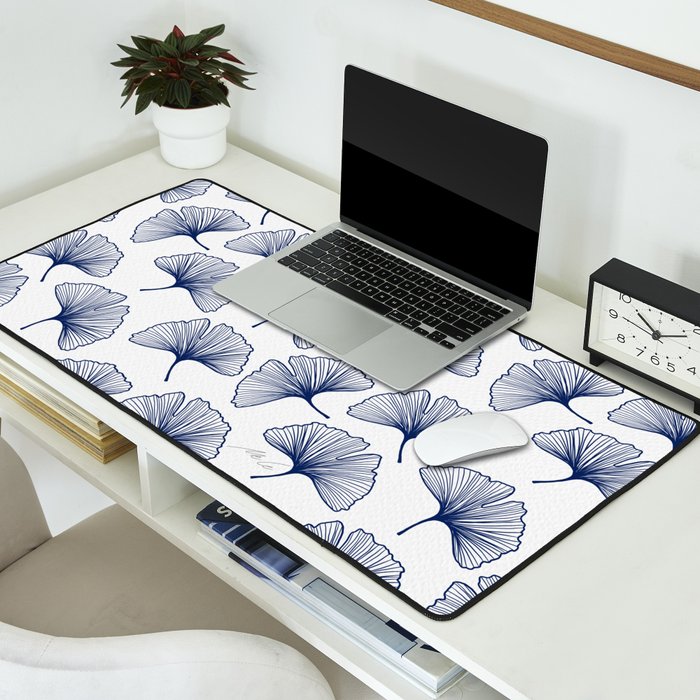 Ginkgo Leafs Pattern_42 Desk Mat Gallery Image 2