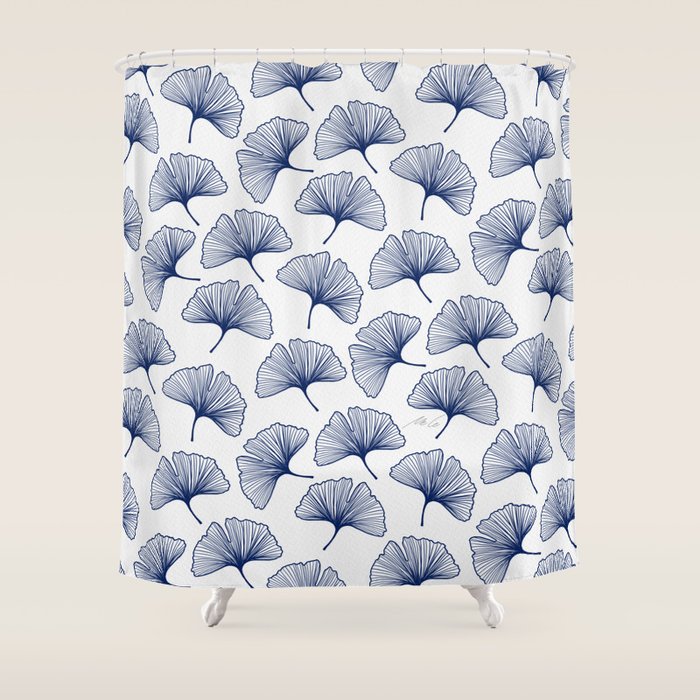 Ginkgo Leafs Pattern_42 Shower Curtain Gallery Image 1