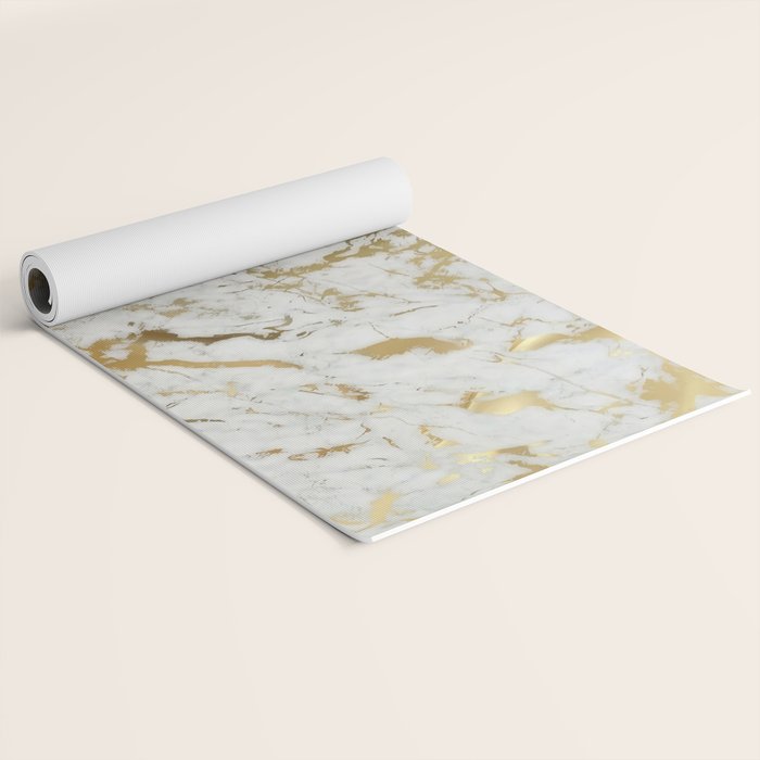 Gold marble Yoga Mat Gallery Image 2